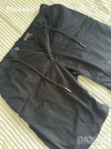 Мъжки платнени къси панталони, марка Megalomans, размер 34 , снимка 3 - Къси панталони - 50780368