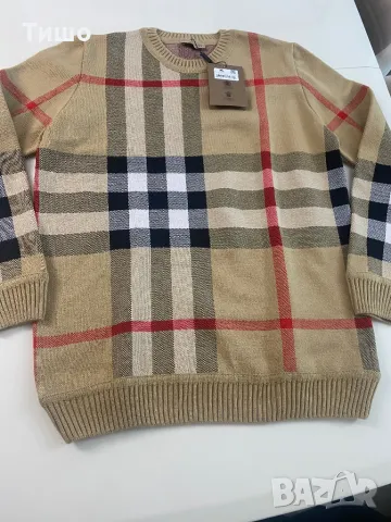 Burberry-Оригинален чисто нов мъжки пуловер 2ХЛ, снимка 1 - Пуловери - 48486360