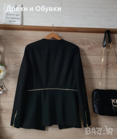 Черно сако блейзър вълна , снимка 2 - Сака - 52710049