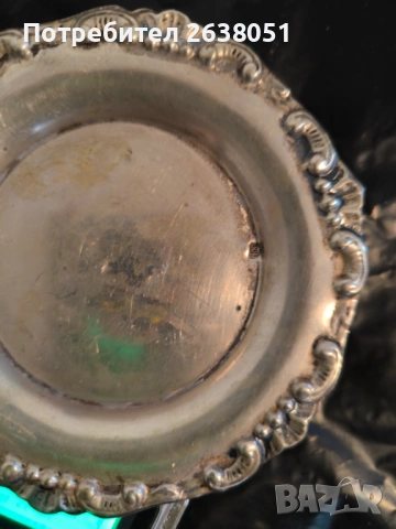 Сребърни чинийки, снимка 4 - Антикварни и старинни предмети - 53429925