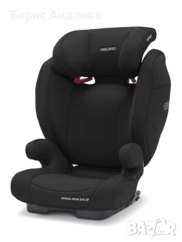 Детско столче RECARO Monza Nova EVO SEATFIX - Deep Black, снимка 1 - Столчета за кола и колело - 48386132