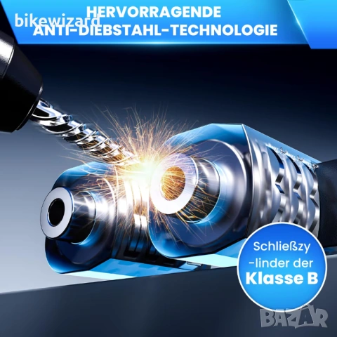 COICER Сгъваема ключалка / катинар за велосипед  85 см с висока сигурност НОВА, снимка 4 - Аксесоари за велосипеди - 53434645