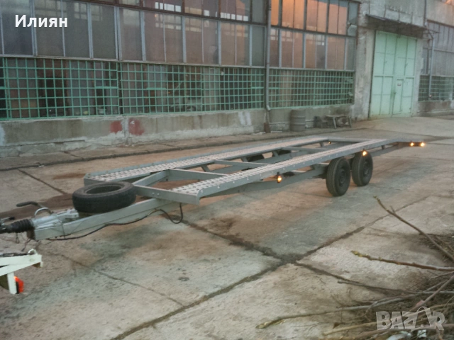 Двойна платформа 3500кг, снимка 4 - Ремаркета - 54078794