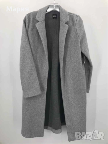 Дамско  сиво палто ZARA, снимка 2 - Палта, манта - 34612780