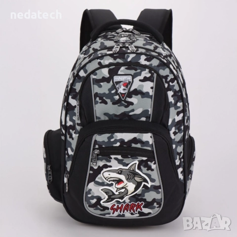 Ученическа раница 15NF36 Акула, 30x19x45см.