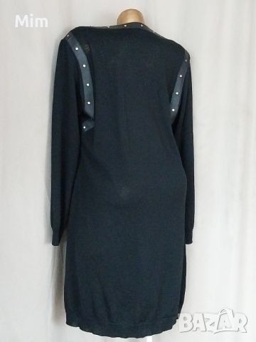 Black Dress Berlin XL/XXL   Макси черна кожена рокля , снимка 3 - Рокли - 45569433