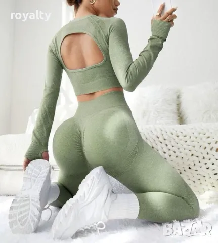 Дамски комплект клин и блуза , снимка 2 - Спортни екипи - 49726338