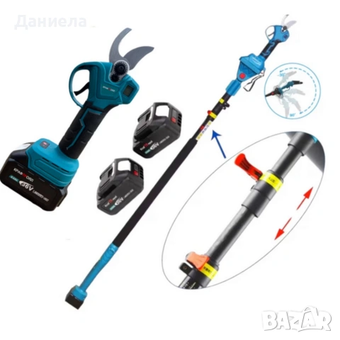 Акумулаторна лозарска ножица KraftRoyal 36V 8Ah , снимка 5 - Други инструменти - 53337569