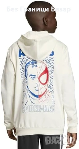 Нов adidas детски суитшърт Marvel Spider-Man с качулка унисекс 5/6 деца, снимка 2 - Други - 53818088