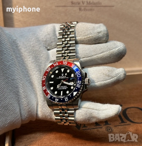 Луксозен Мъжки Часовник ROLEX, снимка 15 - Мъжки - 53434389