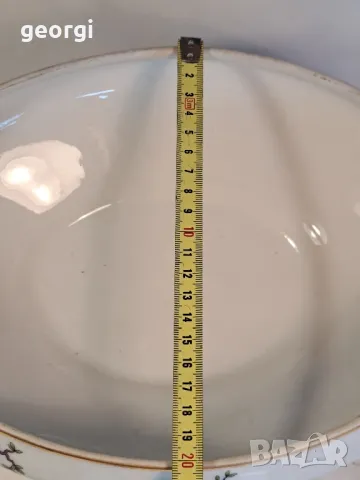 порцеланов супник с цветя и райски птици Limoges 8/5, снимка 9 - Сервизи - 49939088