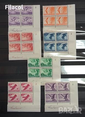 Лихтенщайн 1939 г. Фауна Птици, пълна серия MNH карета