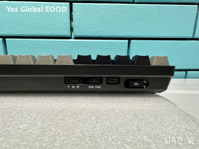 TMKB T68 безжична механична клавиатура 60% RGB три режима, снимка 12 - Клавиатури и мишки - 52849431