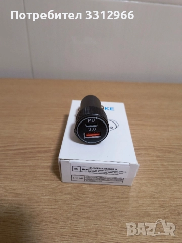 USB C зарядно за кола и USB C кабел, LUOSIKE 38W 2-портов (PD/QC) адаптер за запалка 12V/24V , снимка 2 - Друга електроника - 52028996