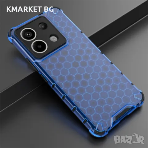 Xiaomi Redmi Note 13 Pro Силиконов Калъф Honeycomb TPU и Протектор, снимка 5 - Калъфи, кейсове - 47952212