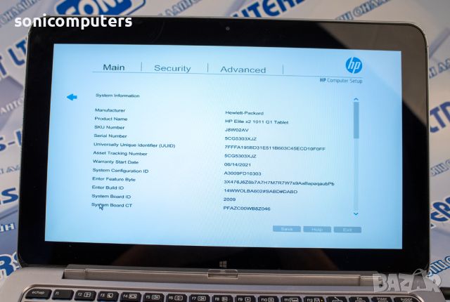 Лаптоп HP Elite G1 Tablet /М-5Y10c/4GB DDR3/ 128 GB SSD/ 12", снимка 13 - Лаптопи за дома - 45434138