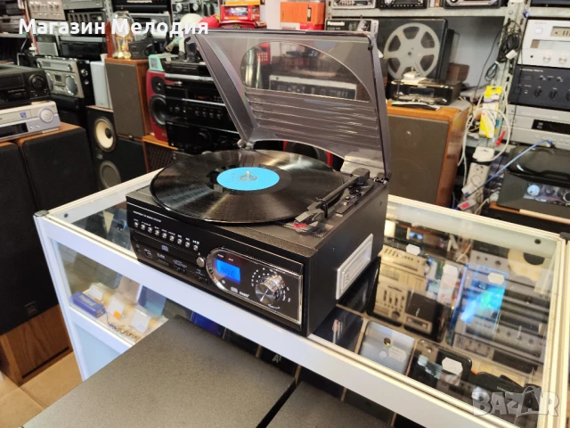 Turntable cd radio system / Грамофон с радио, диск, касета, usb и памет карта Model - TCD-983WEC  В , снимка 9 - Аудиосистеми - 50782582
