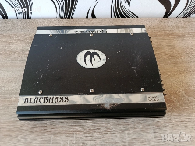 Усилвател Crunch MXB480 Blackmaxx, снимка 2 - Ресийвъри, усилватели, смесителни пултове - 53694706