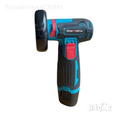 Мини ъглошлайф KraftRoyal 24V 6Ah с безчетков мотор и 2 батерии за бързо и прецизно рязане