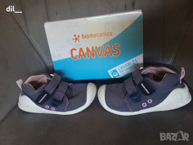 Обувки Biomecanics canvas размер 24, тъмносини, перящи се, снимка 5 - Детски обувки - 46065531