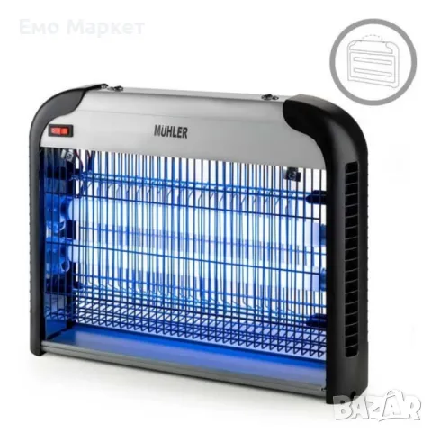 Инсектицидна лампа Muhler, 30W, 60м2, снимка 4 - Настолни лампи - 50219040