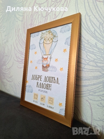 Бебешка визитка, снимка 4 - Други - 51708245