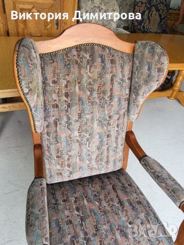 Кресло с висока облегалка, снимка 6 - Дивани и мека мебел - 45405511