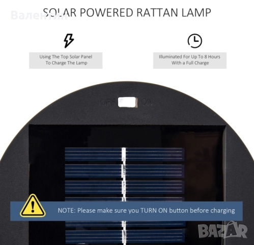 Градинска соларна лампа, снимка 6 - Соларни лампи - 52430031