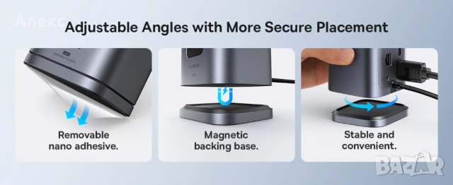 Hub USB докинг станция Baseus Spacemate Series 11-в-1, снимка 9 - Лаптоп аксесоари - 54001897