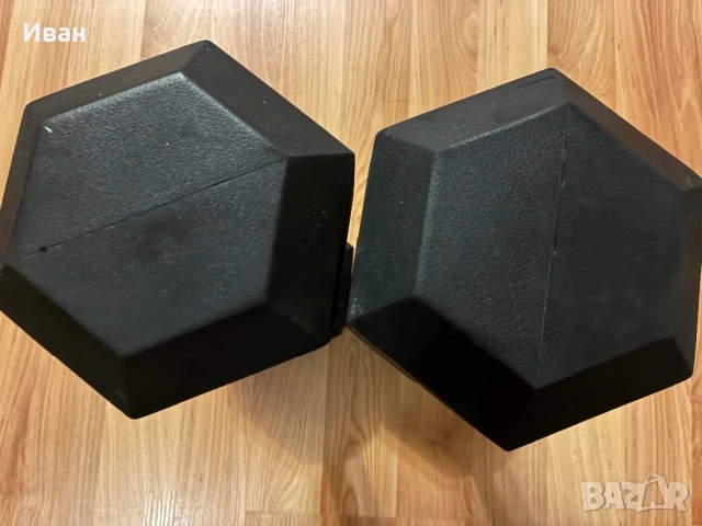 Хексагонални дъмбели 10 кг., снимка 3 - Фитнес уреди - 52698172