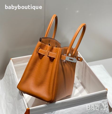 Hermes Birkin Golden brown/silver buckle, снимка 3 - Чанти - 45389904