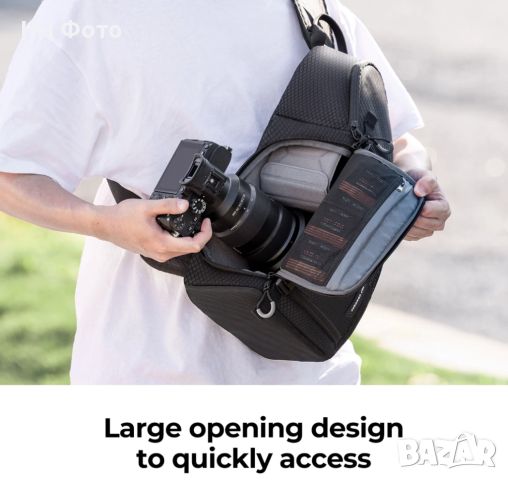 Фотографска раница K&F Concept Beta Messenger 10L , Canon , Sony, снимка 1 - Чанти, стативи, аксесоари - 46302509