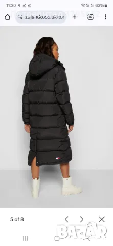 Дамско черно яке tommy jeans puffer L, снимка 6 - Якета - 47752946