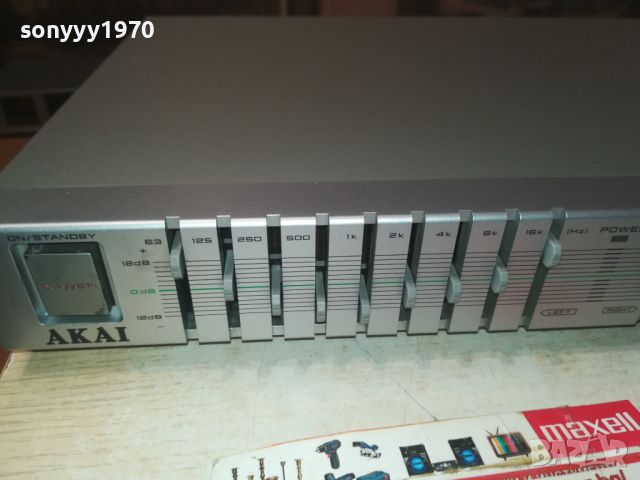 AKAI EA-A1 EQUALIZER-MADE IN JAPAN-ВНОС SWISS 0807241224, снимка 2 - Ресийвъри, усилватели, смесителни пултове - 46509622