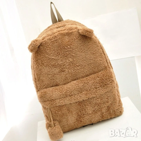 Teddy Backpack - плюшена раница - момичешка, ученическа, детска, снимка 3 - Раници - 53646396