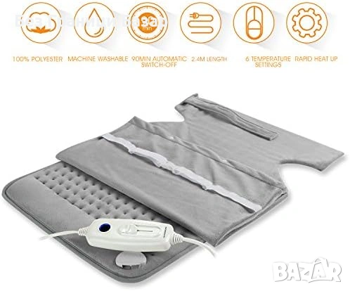 Нова Нагревателна подложка 63x42см, дисплей, 90 минути авто изключване за Топлотерапия, снимка 3 - Други - 53468120