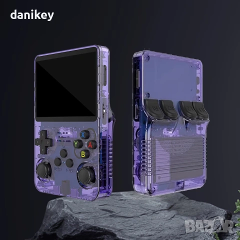 Джобна Конзола с хиляди игри R36S 64GB Лилава