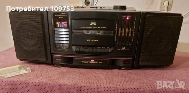 Радиокасетофон JVC PC-V66, снимка 7 - Радиокасетофони, транзистори - 53526854