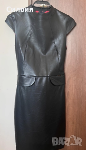 Нова дълга лъскава кожена рокля "Junona" / "Юнона", номер 36, размер S