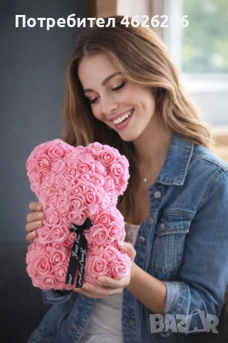 Мече от рози , снимка 4 - Романтични подаръци - 53004507