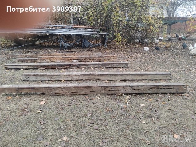Дървени греди 20х20 см. 4 метра от 1908 година (много добро състояние), снимка 3 - Други стоки за дома - 52639809