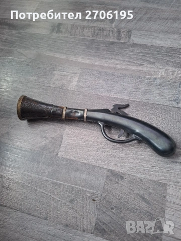 Руски метален пиратски пистолет-играчка, снимка 3 - Антикварни и старинни предмети - 53681475