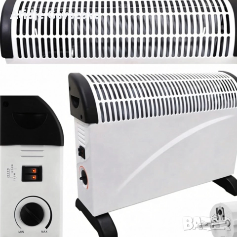 Електрически конвектор 2000 W с термостат – Енергийно ефективен и тих отоплител за всяко помещение, снимка 6 - Отоплителни печки - 52829726