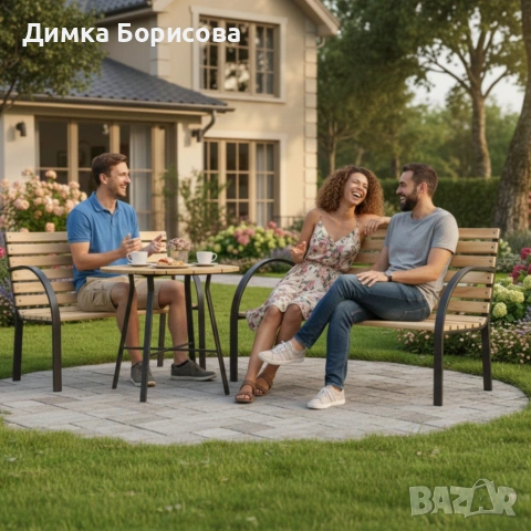 Градинска пейка - красива и практична 120 х 60 х 80 см