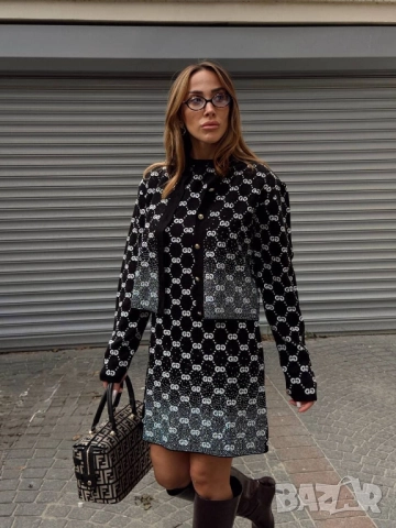 рокля и жилетка gucci с камъни , снимка 7 - Комплекти - 51978645
