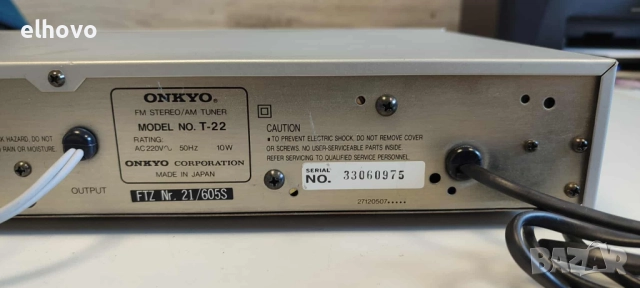 Стерео тунер Onkyo T-22, снимка 4 - Ресийвъри, усилватели, смесителни пултове - 51614825