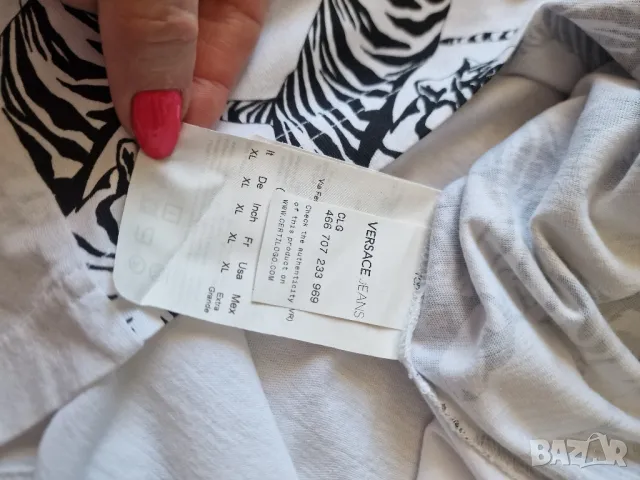 Страхотна мъжка тениска VERSACE JEANS размер XL , снимка 6 - Тениски - 50370150