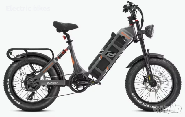 Електрически велосипед Eahora Juliet 1000W, 48V 60Ah, 45 km/h, снимка 5 - Велосипеди - 53835932