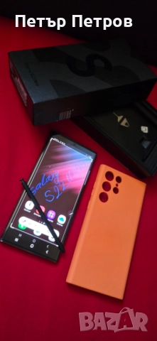 Samsung Galaxy S22 Ultra 256GB 12GB RAM Phantom Black ПЪЛЕН КОМПЛЕКТ! Неразличим от нов!, снимка 2 - Samsung - 52935389