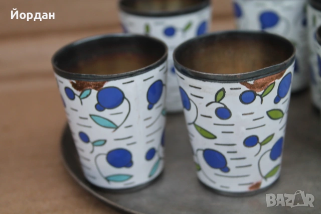 Руски чашки с емайл за водка , снимка 4 - Колекции - 53326601